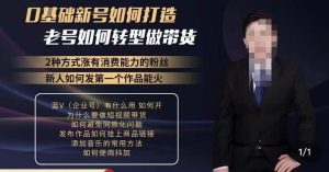小瑞瑞·如何打造一个有流量的带货账号,好物分享实操课程,内容详细易懂-私藏资源社