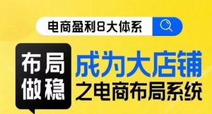 八大体系布局篇·布局做稳,成为大店的电商布局线上课-私藏资源社