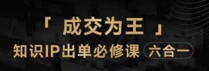 抖音知识IP直播登顶营(六合一),三倍流量提升秘诀,七步卖课实操演示,内容爆款必修指南-私藏资源社