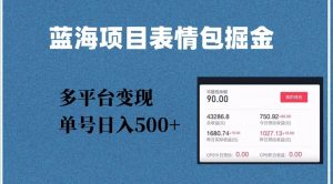 蓝海项目表情包爆款掘金,多平台变现,几分钟一个爆款表情包,单号日入500+【揭秘】-私藏资源社