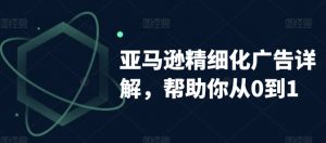 亚马逊精细化广告详解,帮助你从0到1,自动广告权重解读、手动广告打法详解-私藏资源社