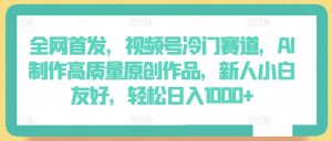 全网首发,视频号冷门赛道,AI制作高质量原创作品,新人小白友好,轻松日入1000+【揭秘】-私藏资源社
