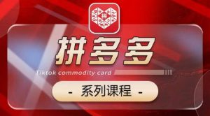 2024拼多多系列课,【基础】【运营】【活动】【推广】【玩法】5大模块-私藏资源社