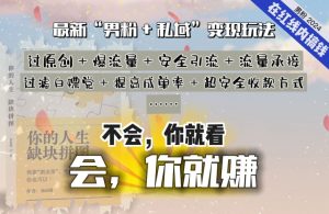 2024，“男粉+私域”还是最耐造、最赚、最轻松、最愉快的变现方式【揭秘】-私藏资源社