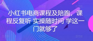 小红书电商课程及陪跑,课程反复听 实操随时问 学这一门就够了-私藏资源社
