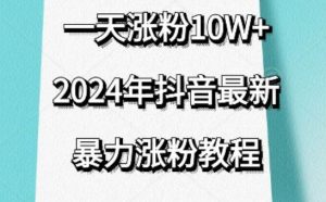 抖音最新暴力涨粉教程,视频去重,一天涨粉10w+,效果太暴力了,刷新你们的认知【揭秘】-私藏资源社