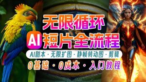 AI剪辑无限循环画面:新手轻松月入上万的秘技【揭秘】-私藏资源社