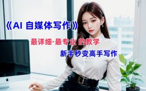 AI自媒体文章创作全网最详细教程,新手秒变写作高手,多方位发展-私藏资源社