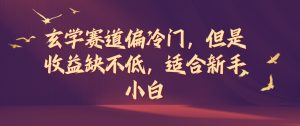 玄学赛道偏冷门,但是收益缺不低,适合新手小白【揭秘】-私藏资源社