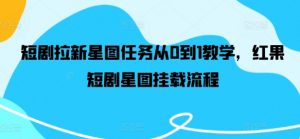 短剧拉新星图任务从0到1教学,红果短剧星图挂载流程-私藏资源社