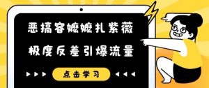 恶搞容嬷嬷扎紫薇短视频,极度反差引爆流量-私藏资源社