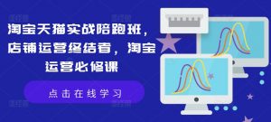 淘宝天猫实战陪跑班,店铺运营终结者,淘宝运营必修课-私藏资源社