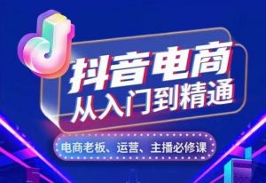 抖音电商从入门到精通,从账号、流量、人货场、主播、店铺五个方面,全面解析抖音电商核心逻辑-私藏资源社