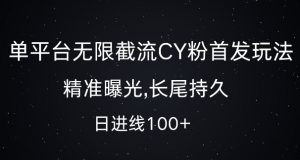 单平台无限截流创业粉首发玩法,精准曝光,长尾持久,日引流100+【揭秘】-私藏资源社