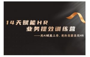 14天ChatGPT赋能HR业务提效训练营,从小白到应用高手-私藏资源社